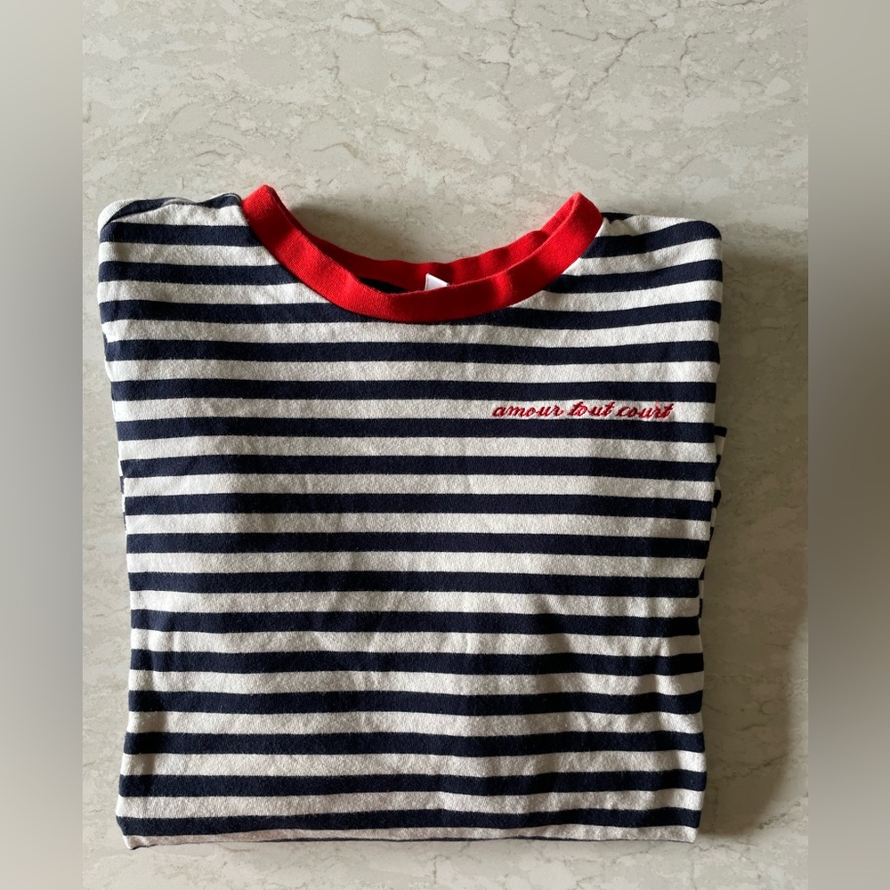 Paris Atelier & Other Stories Women’s striped Long sleeve shirt size 2